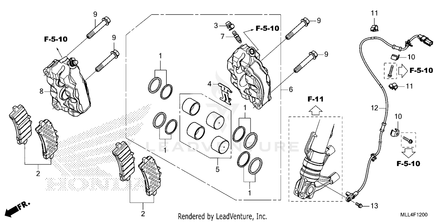 FRONT BRAKE CALIPER