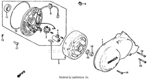 Alternator Left Crankcase Cover Schematic