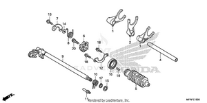 Gearshift Drum Schematic