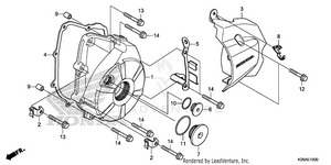 Left Crankcase Cover Schematic