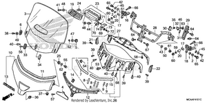 Windscreen (gl1800'06-) Schematic