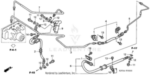 Rear Brake Pipe (2) Schematic