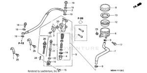 Rear Brake Master Cylinder Schematic