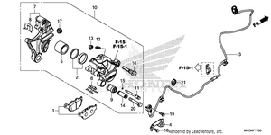 Rear Brake Caliper Schematic
