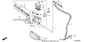 Front Brake Master Cylinder Schematic