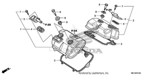 Cylinder Head Cover Schematic