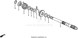 Kick Starter Spindle Schematic