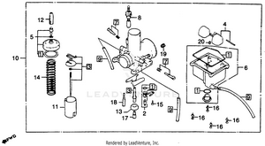 Carburetor + Optional Parts Schematic