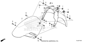 Front Fender Schematic