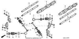 Camshaft + Valve Schematic