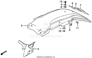 Rear Fender Schematic