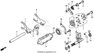 Gearshift Drum Schematic