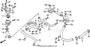 Water Pipe + Thermostat Schematic