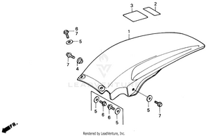 Rear Fender Schematic