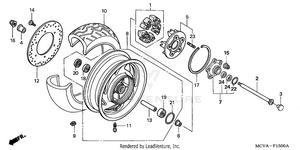 Rear Wheel (vtx1800r/n) Schematic