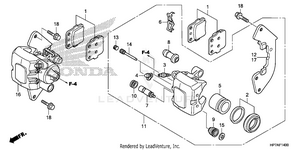 Front Brake Caliper Schematic