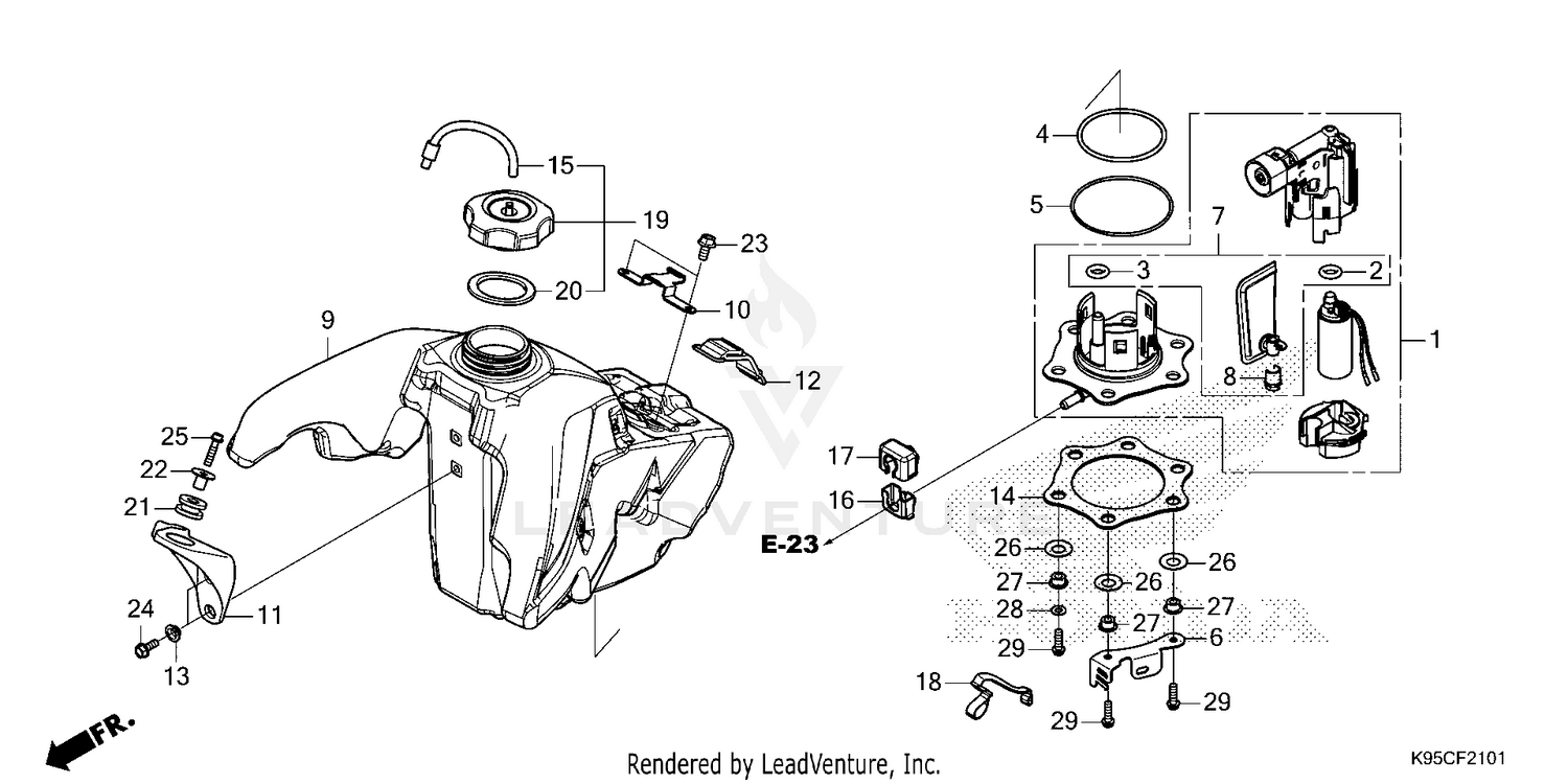FUEL TANK (CRF250RX)