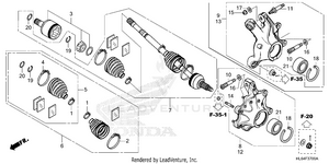 Rear Knuckle@rear        Driveshaft Schematic