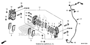 Front Brake Caliper Schematic