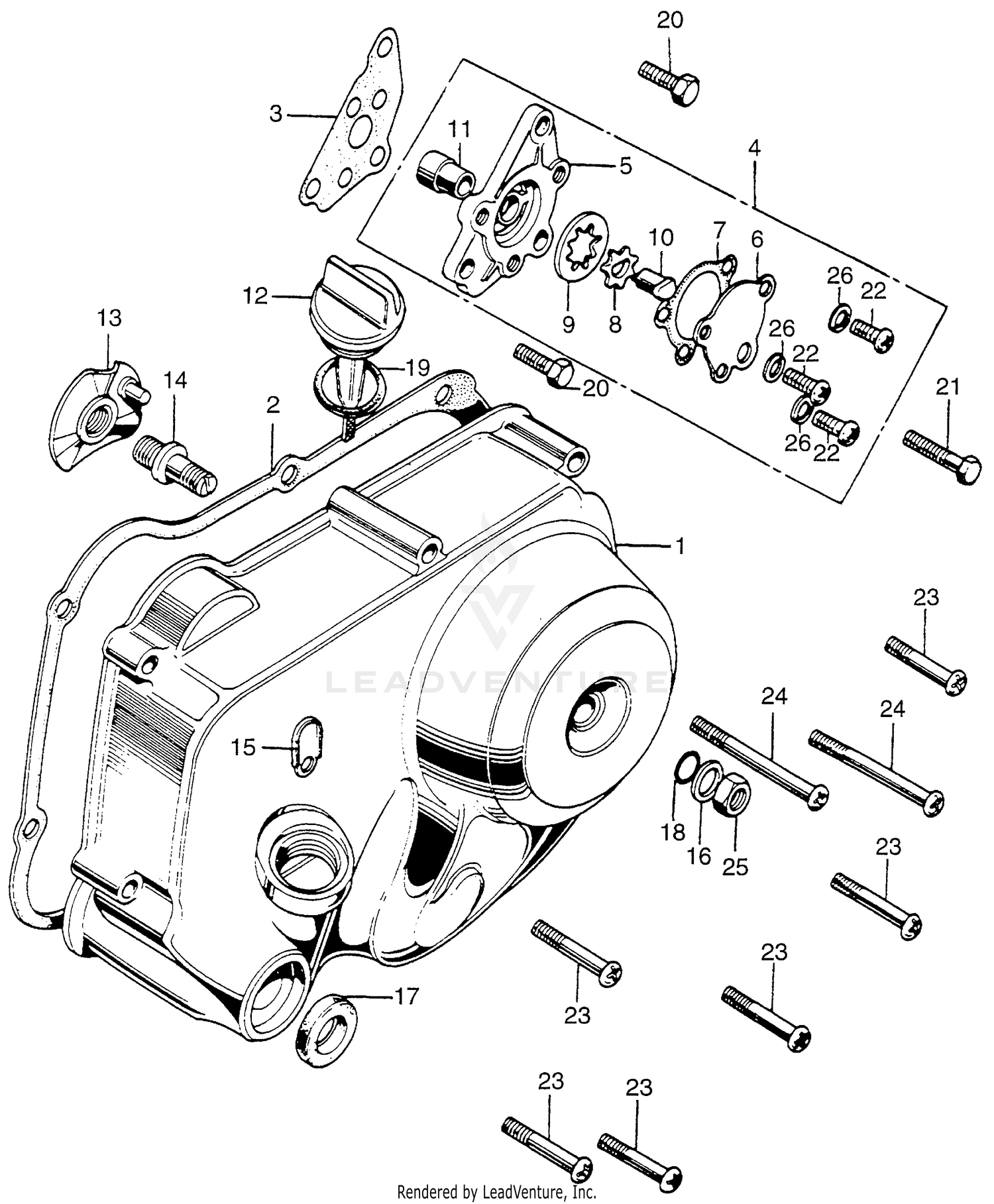 OIL PUMP@CRANKCASE COVER