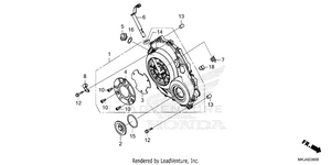Right Crankcase Cover Schematic