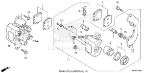 Front Brake Caliper Schematic
