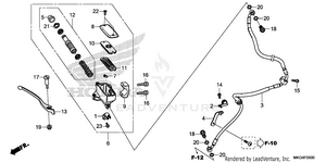 Front Brake Master       Cylinder (1) Schematic