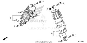 Rear Shock Absorber (1) Schematic