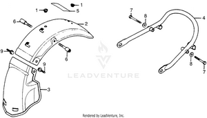Rear Fender + Rear Bumper Schematic