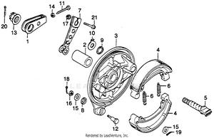 Rear Brake Panel Schematic