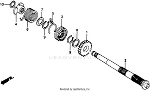 Kick Starter Spindle Schematic