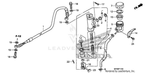 Rear Brake Master        Cylinder Schematic