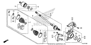 Front Knuckle@driveshaft Schematic