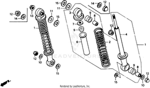 Rear Shock Absorber Schematic
