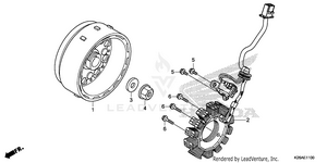 Alternator@flywheel Schematic