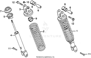 Rear Shock Absorber Schematic