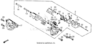 Front Brake Caliper 81 Schematic
