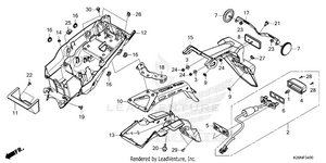 Rear Fender Schematic