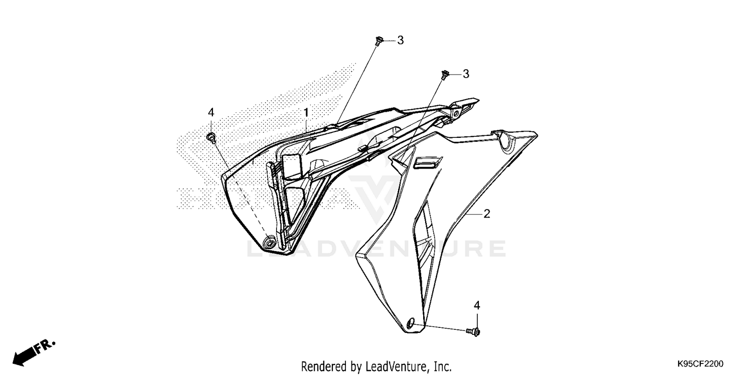 RADIATOR SHROUD          (CRF250R/CRF250RWE)
