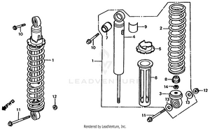 Rear Shock Absorber Schematic