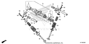 Camshaft + Valve Schematic