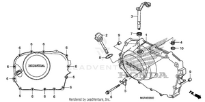 Right Crankcase Cover Schematic