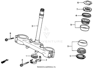 Steering Stem 84-88 Schematic