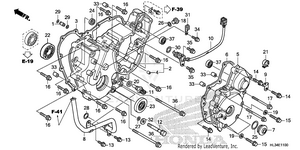 Rear Crankcase Cover Schematic