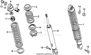 Rear Shock Absorber Schematic