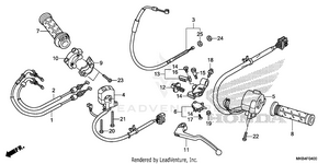 Handle Lever@switch@cable Schematic