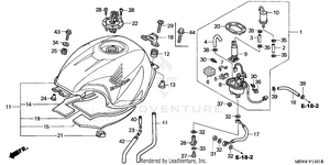 Fuel Tank ('01-'06) Schematic