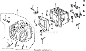 Cylinder Head + Cylinder Schematic