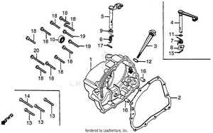 Right Crankcase Cover Schematic