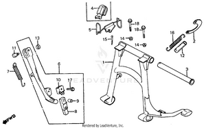 Side Stand + Main Stand Schematic